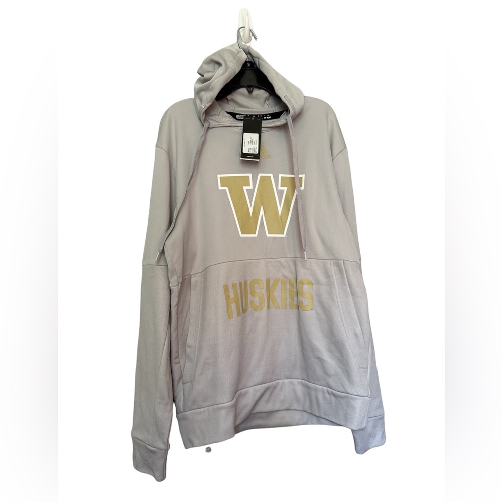 Adidas Washington‎ Huskies hoodie gray size M